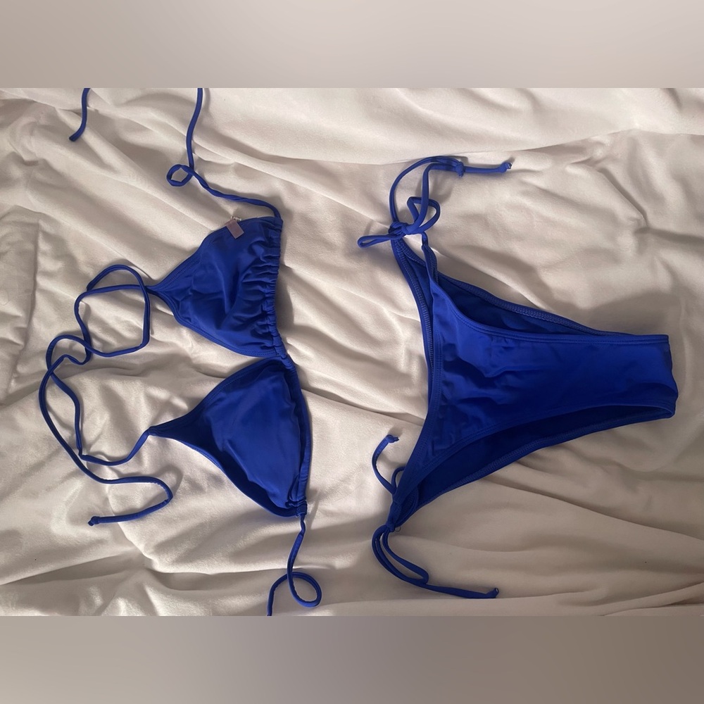 Blue bikini